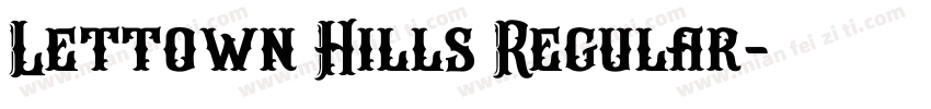 Lettown Hills Regular字体转换